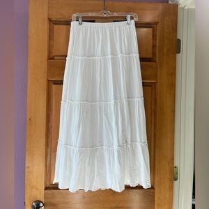 Brandy Melville White Maxi Skirt